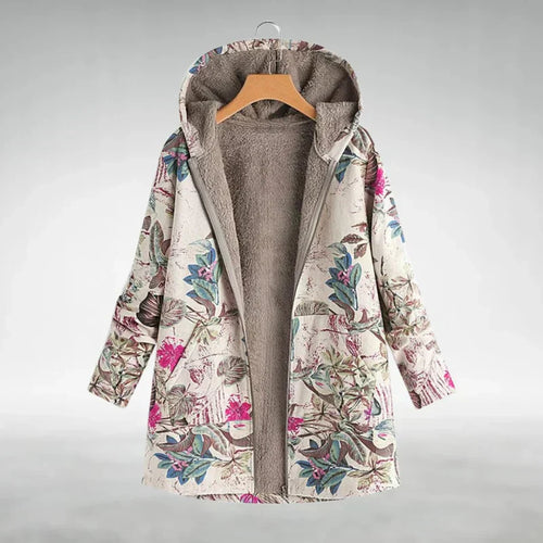 Panida – Veste en Fleece Élégante avec Motif Floral