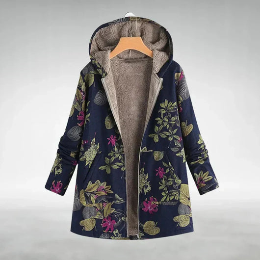 Panida – Veste en Fleece Élégante avec Motif Floral